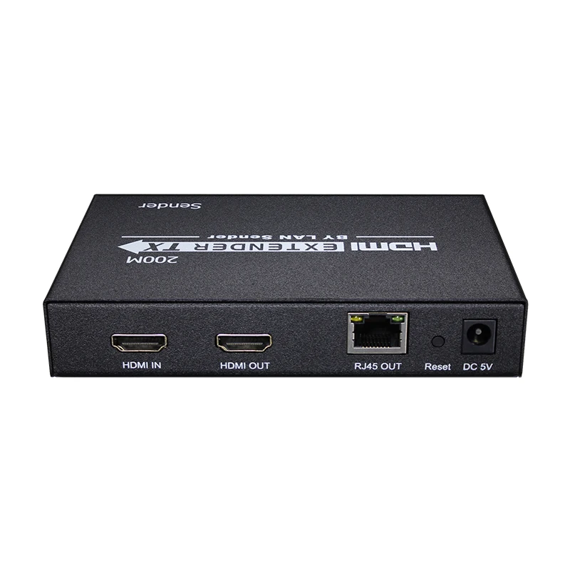 HDMI удлинитель HE200S цифровой Поддержка HD видео аудио 1080P HDCP совместимый 200 м