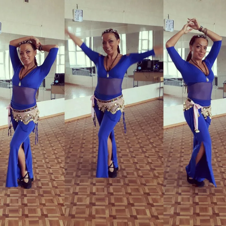 Костюм для танца живота с V образным вырезом и рукавами фонариками|belly dance costumes|belly