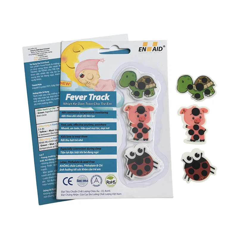 Детский ЖК-дисплей меняющий цвет температурная наклейка для тела лба жидкий