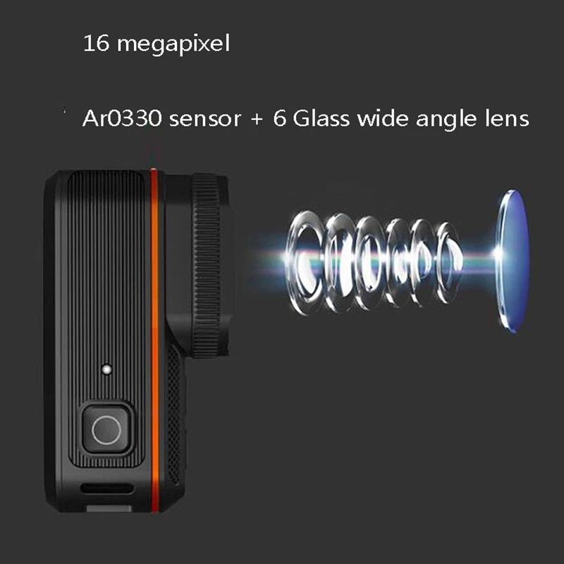 Многофункциональный 4K SOS WiFi фонарик WDR запись Водонепроницаемый Спорт на