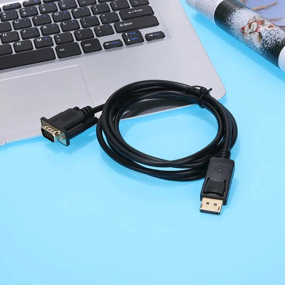 1 8 м Thunderbolt Дисплей Порты и разъёмы DP to VGA Мужской адаптер конвертер кабель Sup s до