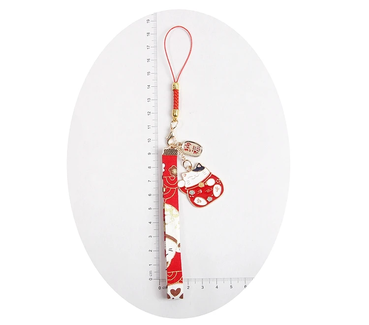 

Japanese Smart phone Strap Lanyards for iPhone Samsung Keys Decoration Lucky Cat Mobile Phone Strap Rope Phone Charm Gift