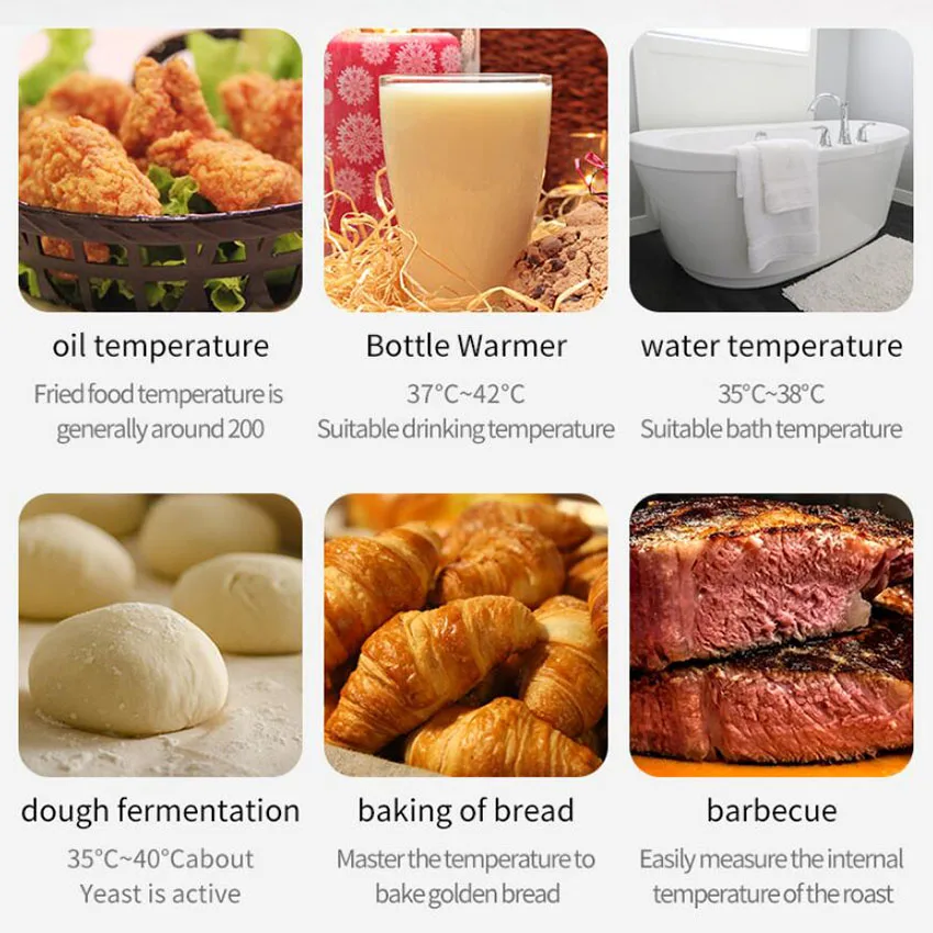 Цифровой пищевой термометр MEMDOO для мяса барбекю инструмент измерения