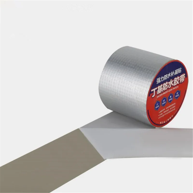 Прочная самоклеящаяся Бутилкаучуковая лента из алюминиевой фольги для крыши