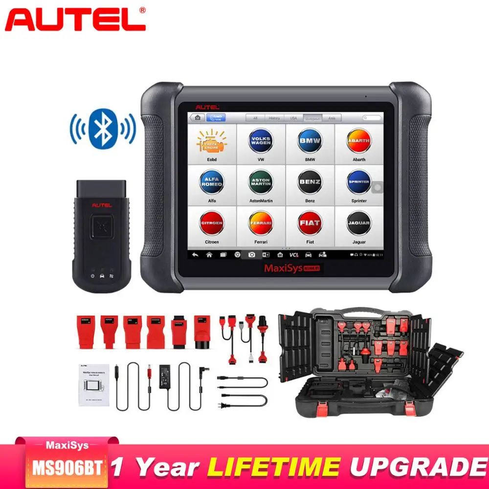 AUTEL MaxiSys MS906BT OBD2 сканер автомобильный диагностический инструмент ключ