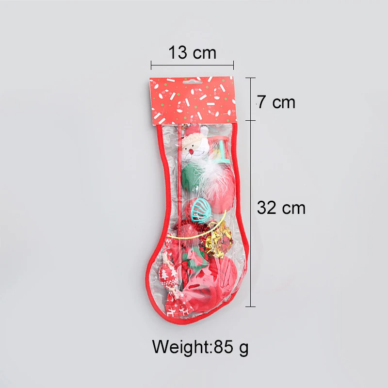 Рождественские носки игрушки для кошек забавные сочетания палочек товары