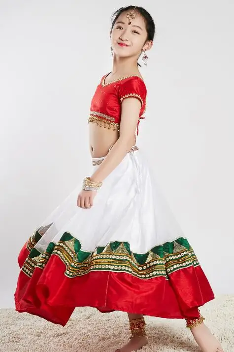 Sarees традиционный Детский костюм в индийском этническом стиле Lehenga Choli