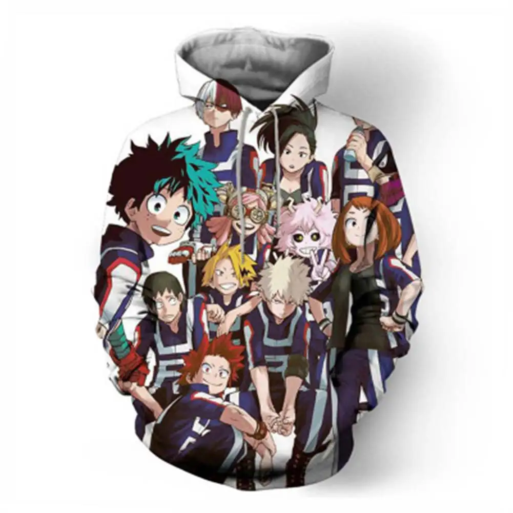 

Anime My Hero Academia Cosplay Hoodie 3D Printed Sweatshirt Men Women Casual Streetwear Pullover Children Autumn long Coat Gift