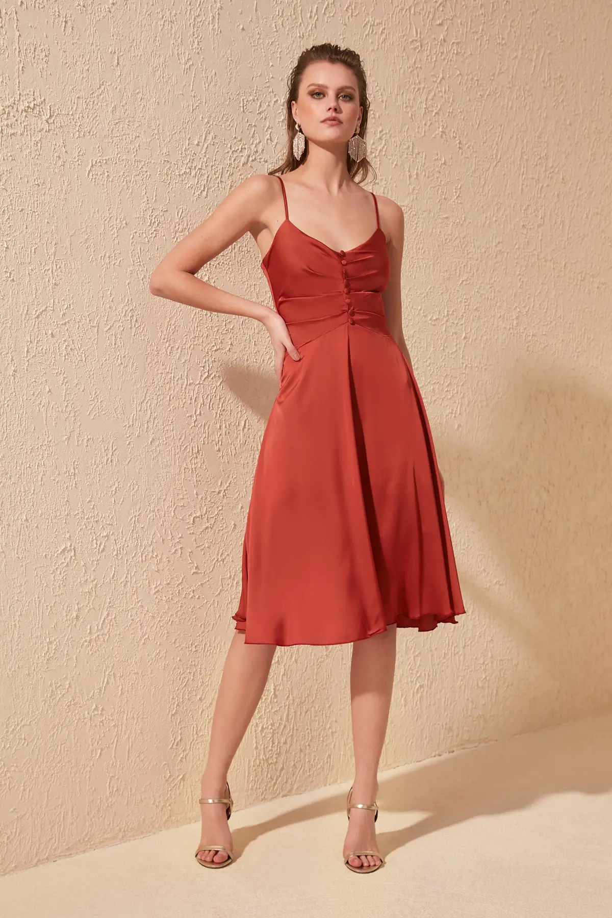 Платье с пуговицами TPRSS20EL1433 | Женская одежда