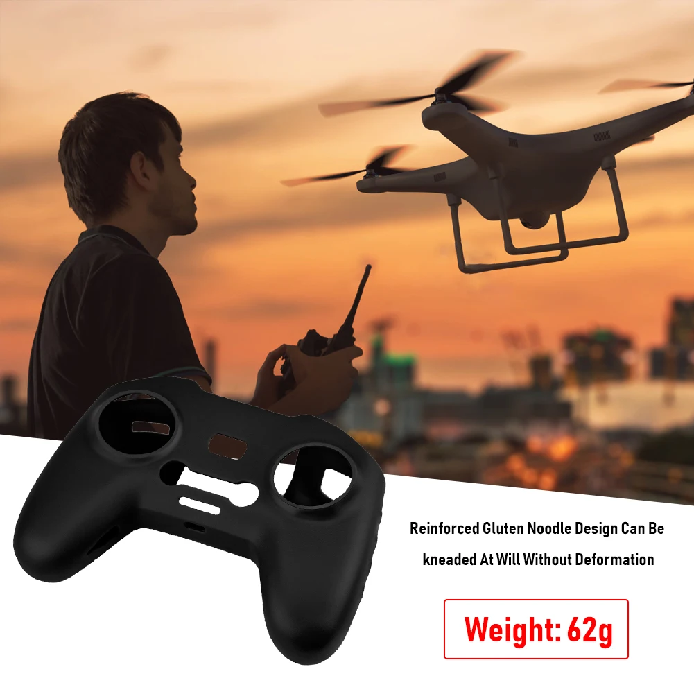 Силиконовый чехол накладка на шею для DJI FPV комбинированный протектор пульта