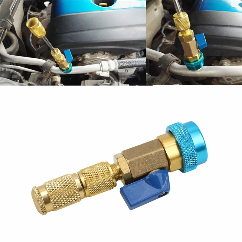 

Car Air Conditioning Valve Core R134a Quick Remover Installer Low Pressure Refrigerant Freon Adapter Kit