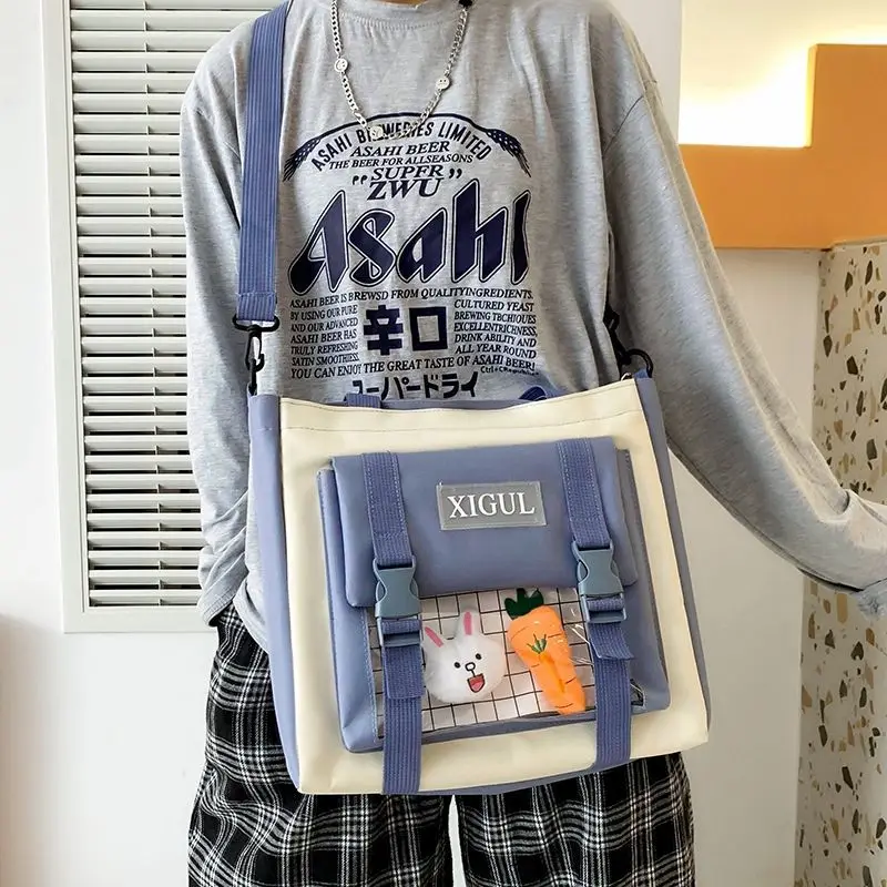 4 Pcs Sets Canvas Schoolbag Female Korean Elementary School Students Fashion Junior High School Large Capacity 5 Backpacks