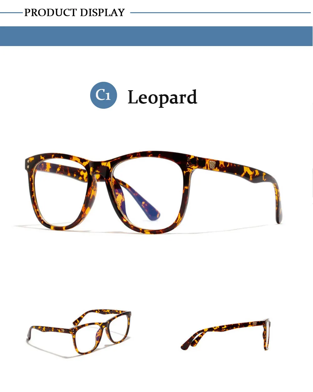 Anti Blue Ray Square Glasses Frame Women Men Transparent Optical Eyewear Vintage Blue Light Blocking Glasses Computer Goggle