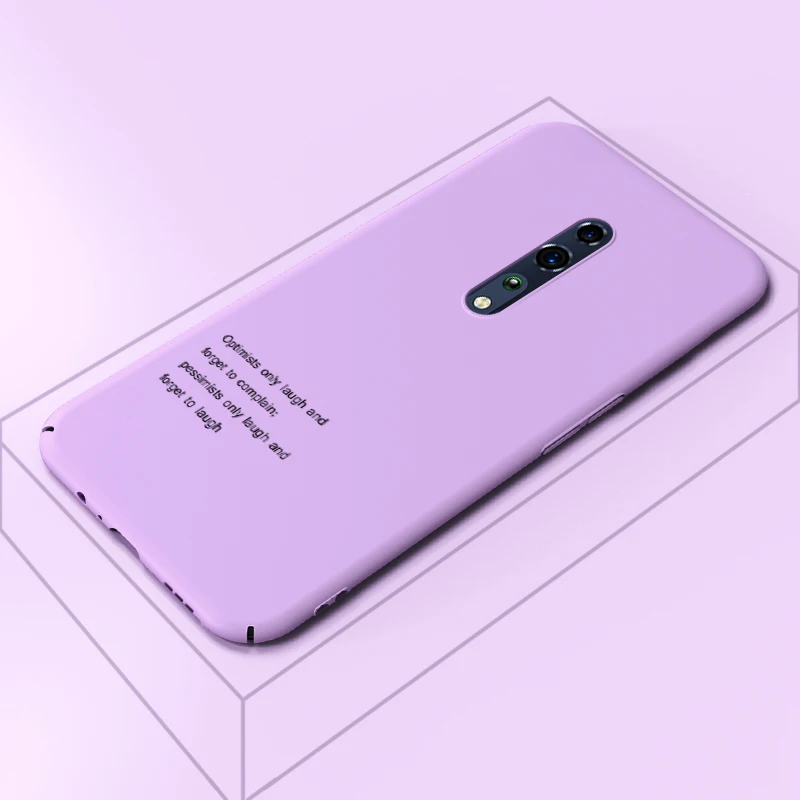 ADKO ультра тонкий цветной чехол для телефона для Oppo Reno Жесткий ПК назад простой стиль Мягкий сенсорный чехол для Oppo Reno Z 10x зум версия