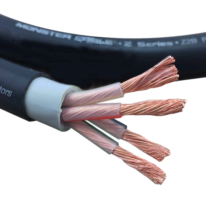 

AHSY черный 8n монокристаллической Медь Hi-Fi Основные провода акустической системы DVD/VCD/акустический кабель с высоким разрешением динамик пров...