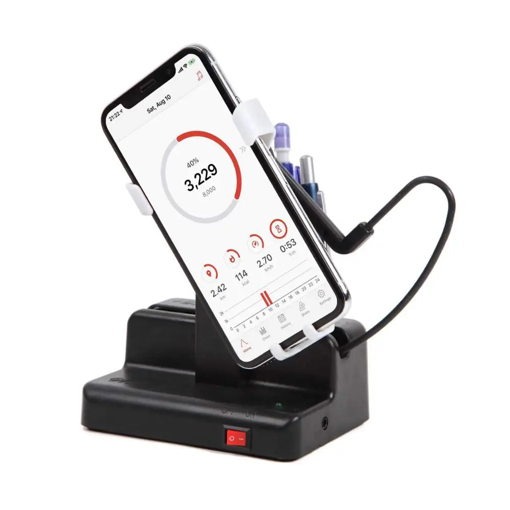 phone holder stand earn steps automatic walking swing mobile phone pedometer stepper instrument wiggler motion craft ornaments free global shipping