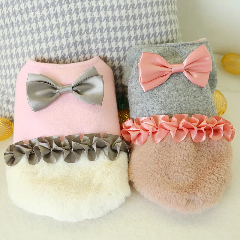 Роскошная Одежда для собак зимнее пальто куртка чихуахуа щенков костюм