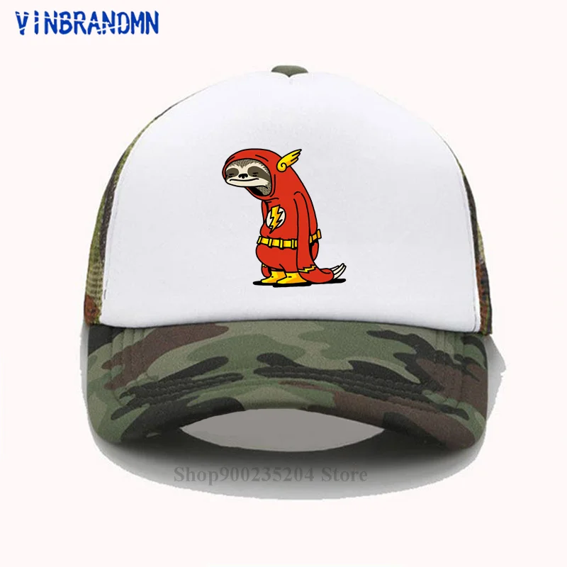 Бейсболка Мужская ленивый Ленивец смешной Рисунок из мультфильма красный |