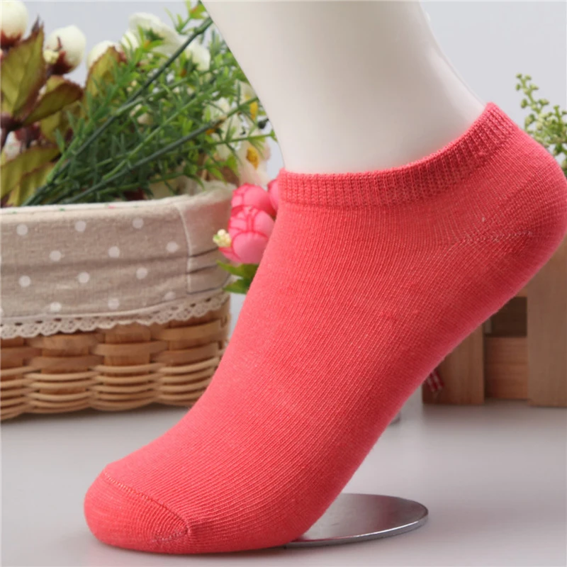 Носки женские однотонные эластичные простые повседневные смешные в корейском