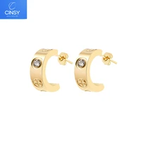 cinsy womens jewelry earrings 2021 trend dangle earnings knot statement vintage piercing jewellery gold earrings for women