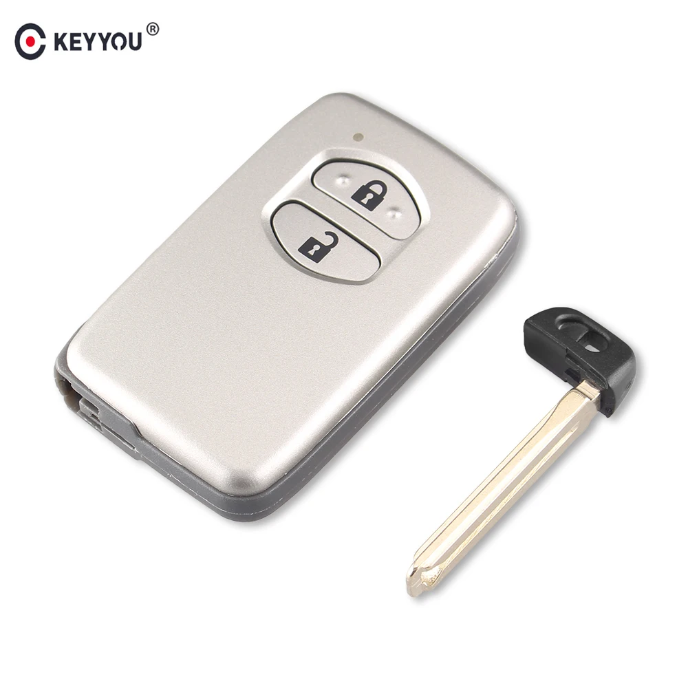 Чехол KEYYOU для Toyota Camry Highlander VIOS Yaris 2 кнопки умный пульт дистанционного управления
