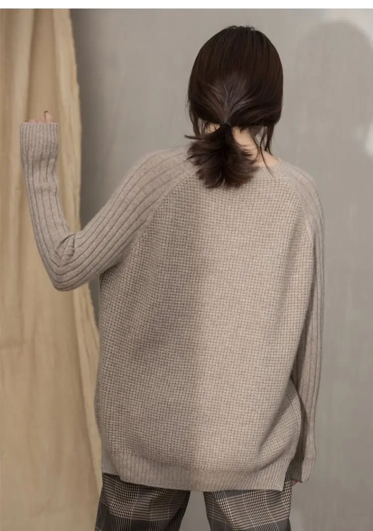 Женский плотный кашемировый свитер теплый вязаный высокоэластичный мягкий