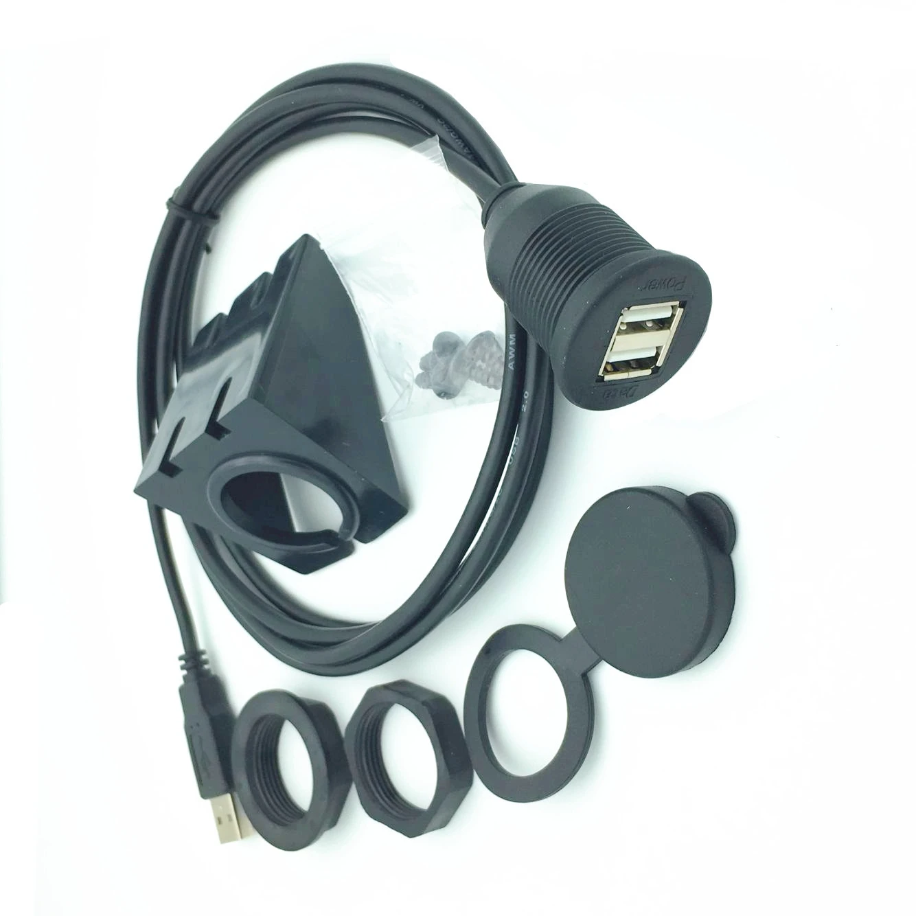 

Кабель-удлинитель автомобильный с двумя USB-портами, 2 м
