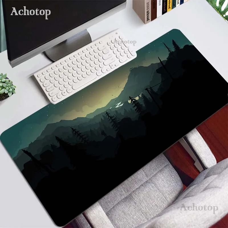 deep forest firewatch laptop mousepad pc gaming mouse pad large mouse pad gamer computer keyboard deak mat for cs go lol free global shipping