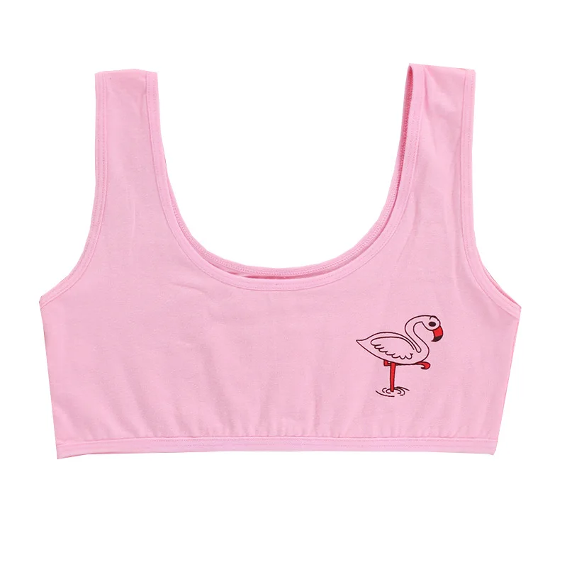 Летние тонкие льняные Мягкие Спортивные бюстгальтеры для девочек подростков с