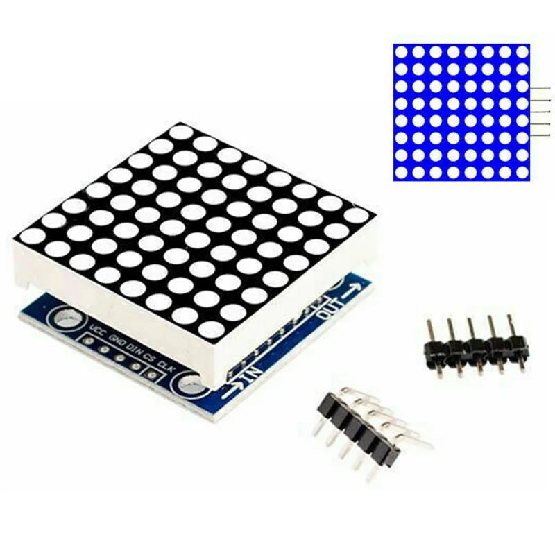 MAX7219 точечный блок MCU светодиодный модуль дисплея для Arduino Raspberry Pi 64 отдельный s