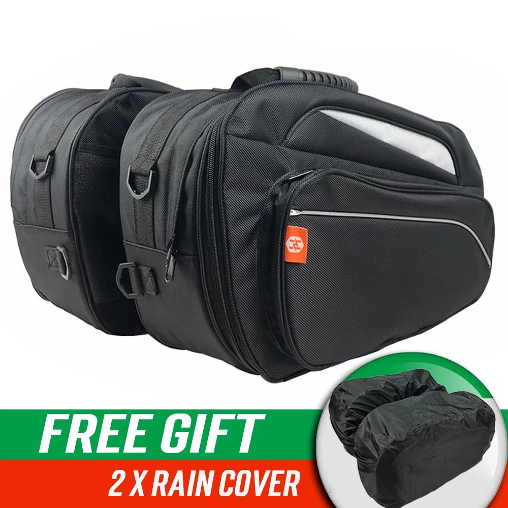 Большой мотоцикла боковые зеркала Чемодан локомотив рыцарь седло заднее сиденье