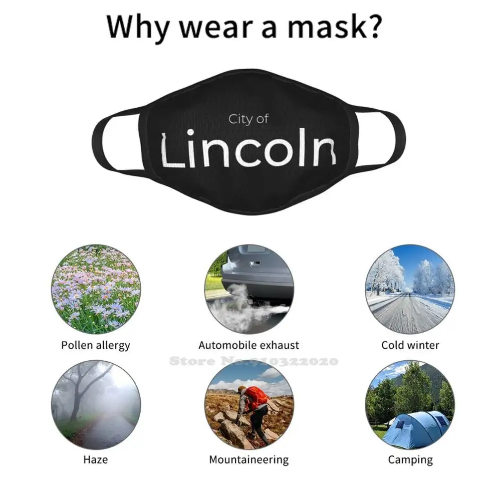 

City Of Lincoln Mouth Mask Soft Warm Face Masks Lincoln Lincoln Lincoln Lincoln