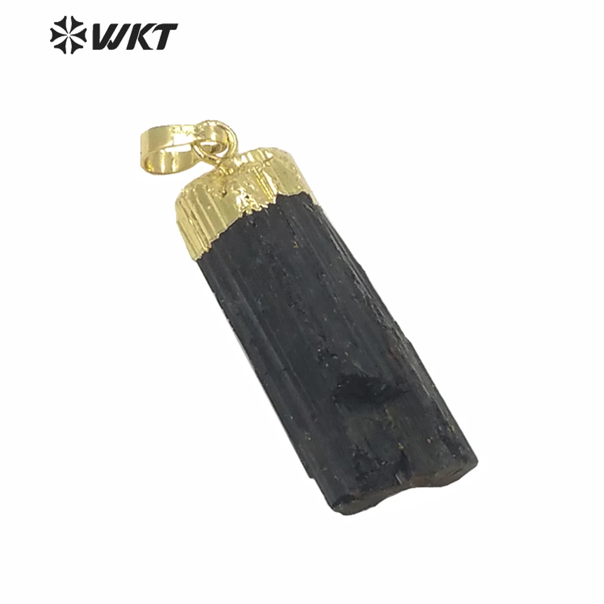 Женский кулон с турмалиновым кулоном ожерелье натуральным черным камнем и