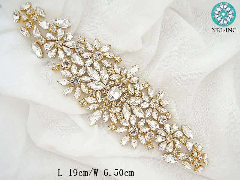 1 шт. серебристые Стразы с кристаллами Аппликации золотистые шитья для свадебных