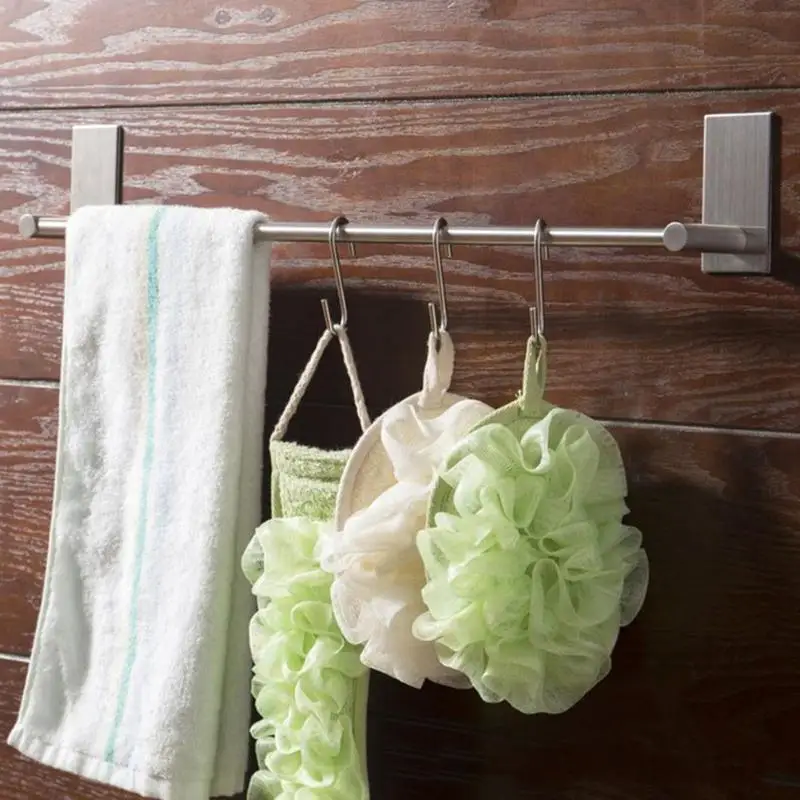 Настенный держатель для полотенец подвесная полка из нержавеющей стали клейкая