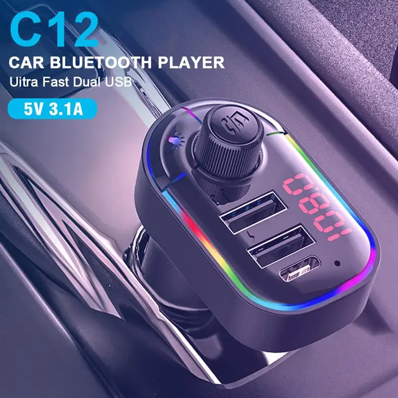 Fm передатчик Aux модулятор Bluetooth Handsfree Car Kit автомобильный аудио mp3 плеер с 2.1A