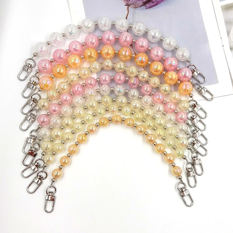 

Bag Accessories Cracked Beads Bag Handbag Chain Bag Chain Cracked Bead Chain Bag Accessories Handbag Strap Muticolor