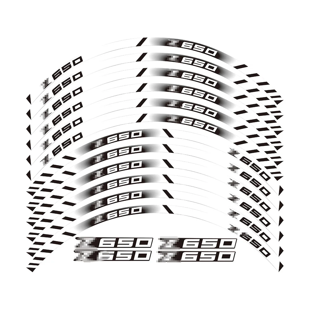 12 X наклеек с толстыми краями и внешним ободом полосатые наклейки на колеса