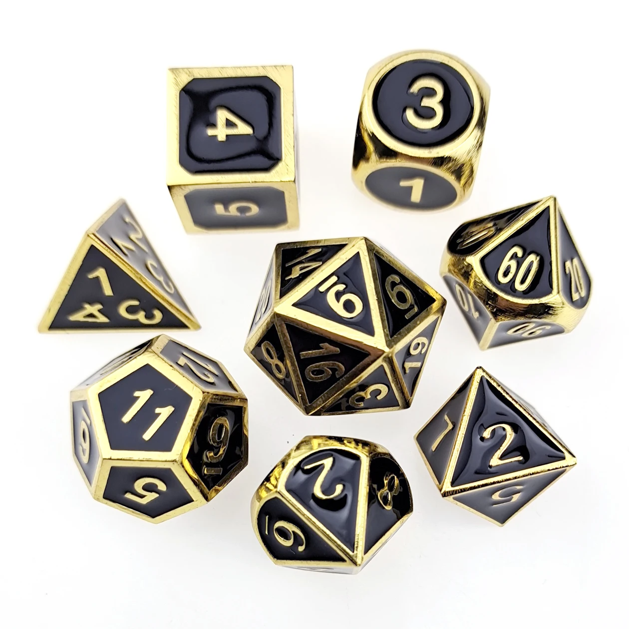 

Металлические игральные кости DND супер сильный набор из 8 D & кости для Подземелья и Драконы игры