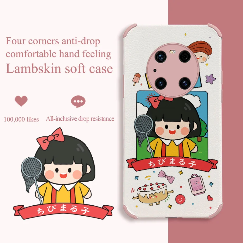 

Cartoon Sport Girl Phone Case For Huawei Mate 40 40Pro 40Lite Pro Lite Liquid Silicone Cover
