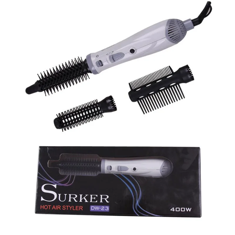 

SURKER DW-23 3 in 1 Multifunction Electric Hair Dryer Styling Tools Curly Hair Straightener Brush Comb Blower Hot Air Styler