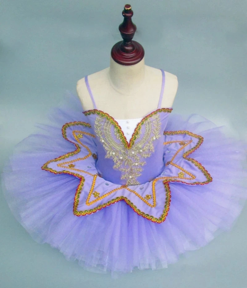 2021 Pink/Purple/White/Green Girl Ballet Tutu Dress Swan Lake Costume Ballerina Clothes Children Dance Girls | Тематическая одежда