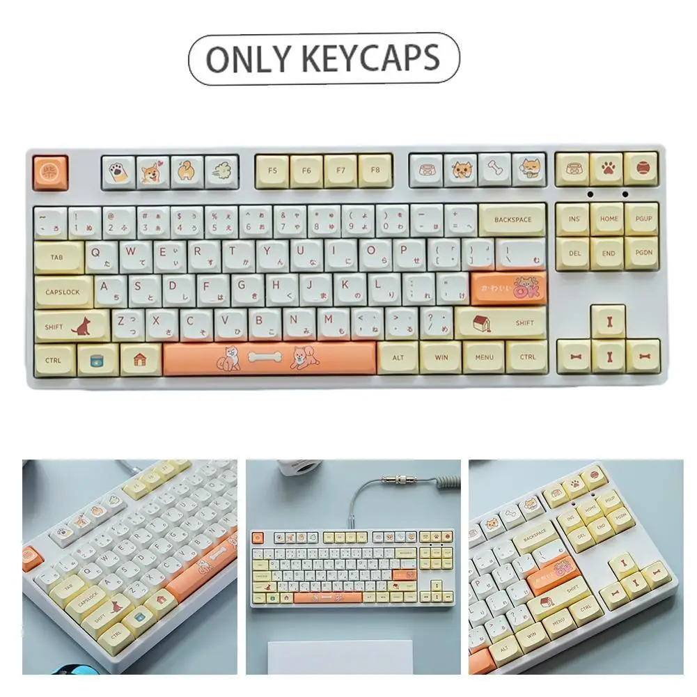 

139 Key Mechanical Keyboard Keycaps Dye Sublimation PBT Keycap for CHERRY QX Height Ball Cute Key Caps For Gaming Keyboard