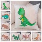 Nordic Стиль с динозавром Мир Юрского периода Подушка Чехол Декор и милые носки с рисунками зверей из мультфильмов, подушка для дивана детская комната Подушка Чехол 45x45cm