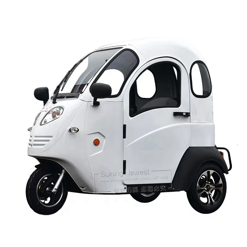 Verkaufen Erwachsene Kleine Auto Ebike Fahrzeug Passagier Trike 3 Rad Motorrad Fahrrad Cargo E Bike Roller Elektrische Dreirad Mit Volle Abdeckung