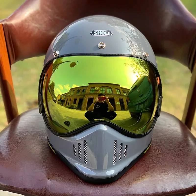 Мотоциклетный шлем BULLBIKER с пузырьковым козырьком линзы очки для BELL MOTO 3/ROYAL/SHOEI P