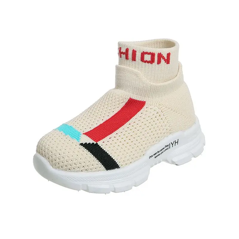 

Casual Kids Girls Shoes Baby Boys Anti Slip Floor Socks Shoes Warm Infant Shoe Autumn Cotton Letters Print Children Sneakers