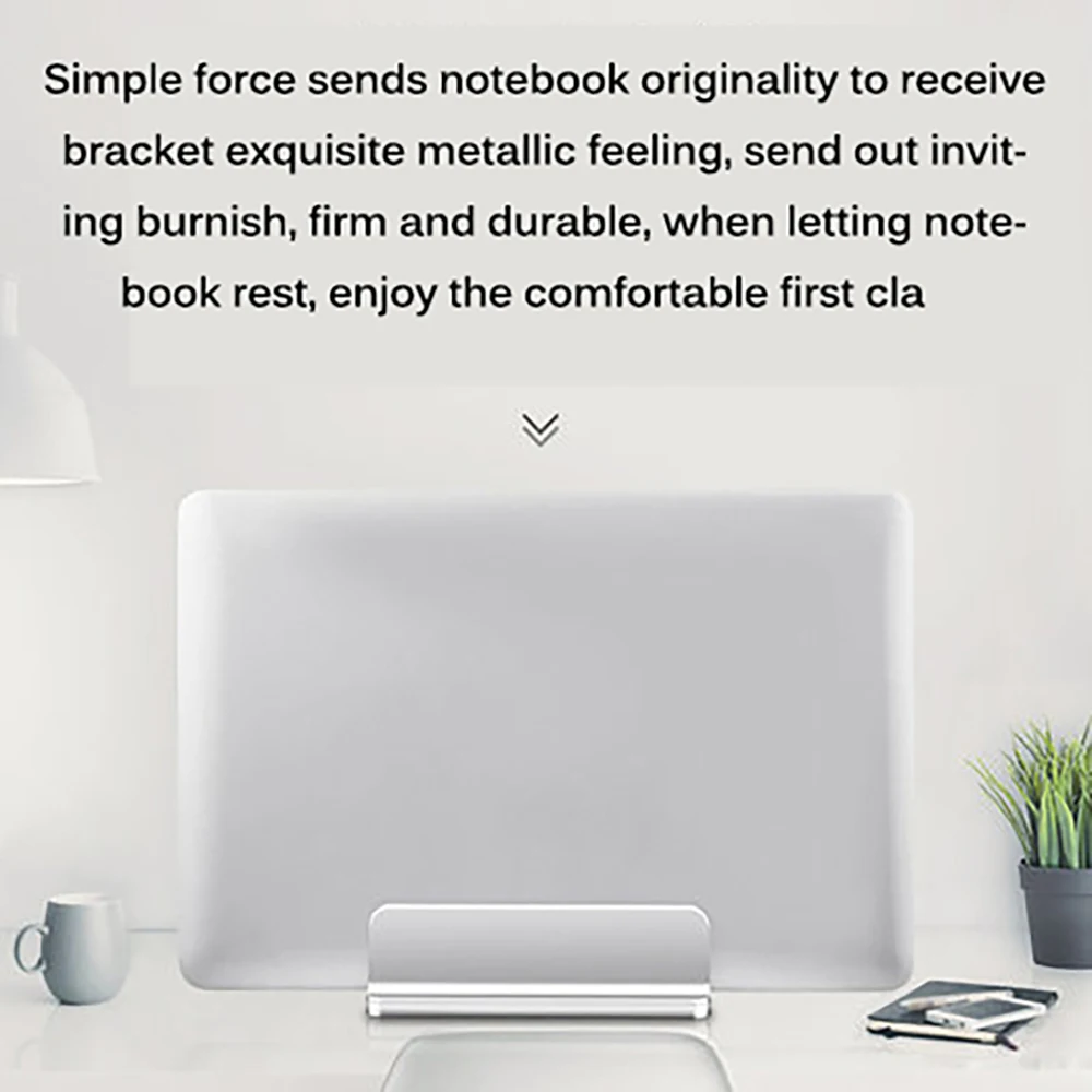 Двойная вертикальная подставка для ноутбука держатель телефона из алюминиевого