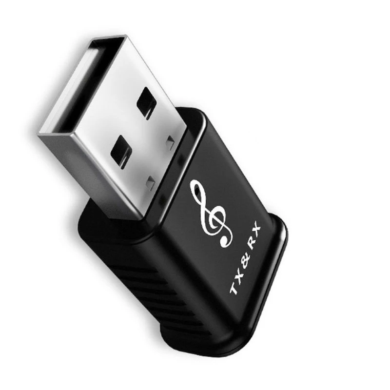 Для ТВ ПК передатчик Bluetooth приемник беспроводной черный 34 мм x 17 мм x 12 мм