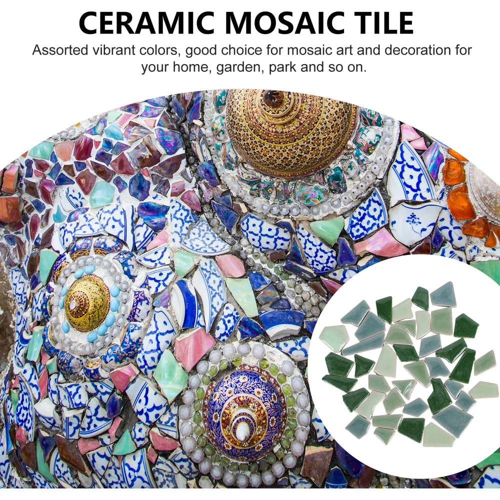 

500g Irregular Mosaic Stones Delicate Glazed Tiles Pretty DIY Mosaic Tiles